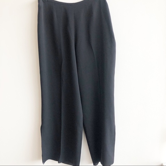 Harari 100% silk wide leg pants size small - Picture 1 of 5